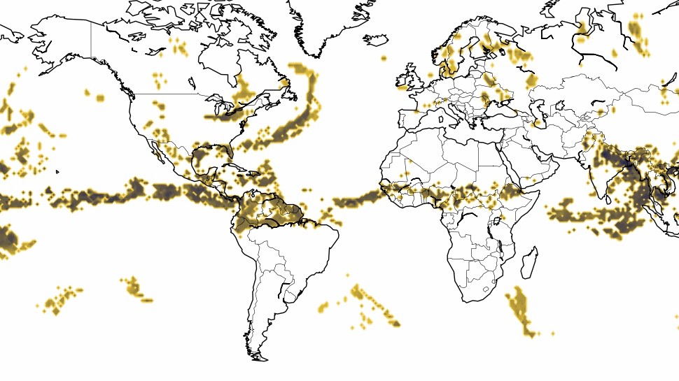 world thunderstorm map